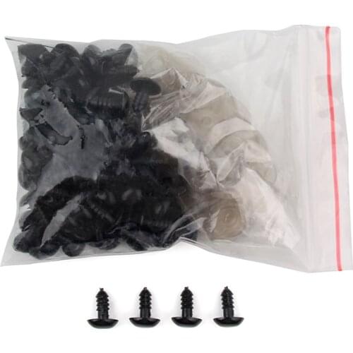 100 Pieces Mini Black Plastic Safety Triangle Nose Doll Toy Accessories for Teddy Dog Stuffed Animal Doll Accessories