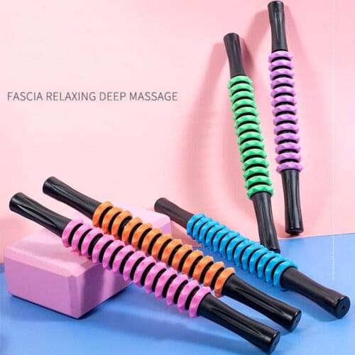 13-Wheel Massage Roller Trigger Point Stick Anti Cellulite Slimming Body Massager Stick For Arm Back Leg Neck Muscle Tissue