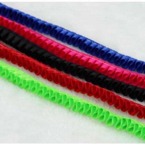 2Meters/Lot 1.5cm Chiffon Pleated Lace Patchwork Material DIY Apparel Sewing Fabric Crafts Accessories White Black Lace Tape