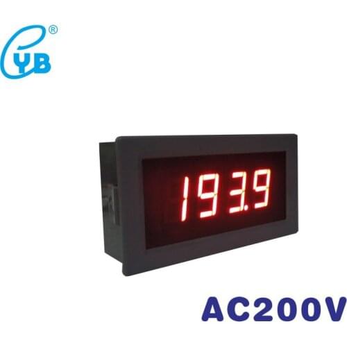AC 200V 0.56" LED Digital Voltmeter Voltage Meter Volt Instrument Tool 4 Wires Red Blue Display Power Supply DC 5V 12V 24V DIY