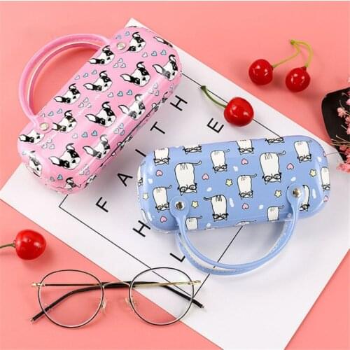 2021 Boy Girl Cute Cartoon Glasses Case Cute Glasses Strage Bag Box Cases Kids Hang Styling Sunglasses Box Glasses Protection