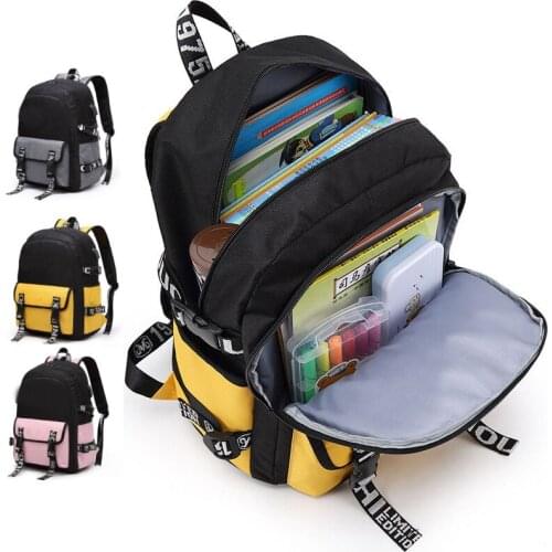 2021 Student School Bag High Quality Schoolbags For Junior High School Students and college book bags Backpack B0092