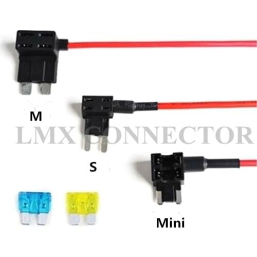 5PCS Car Fuse Box Take Electrical Appliances Mini/S/M Fuses Auto Insurance Accessories Socket Nondestructive Modified