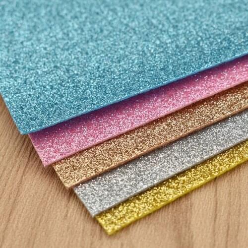 30*21cm Glitter Patchwork Felt Fabric DIY Sewing Crafts Women Bag Clothing Decoration Accessories Materials