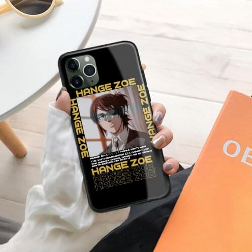 Hange Zoe Attack on Titan anime Soft Silicone Glass Phone Case for IPhone SE 6s 7 8 Plus X Xr Xs 11 12 Mini Pro Max Samsung