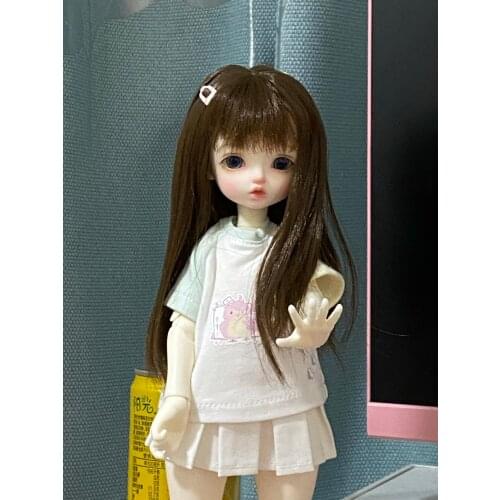 D03-P373 children toy BJD DD SD MSD 1/4 dolls clothes Sweet color printed T-shirt 1pcs
