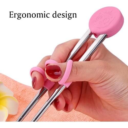 Kids Children Training Chopsticks Learning Chop Sticks Helper Reusable Tableware for Child Beginners Retailsale