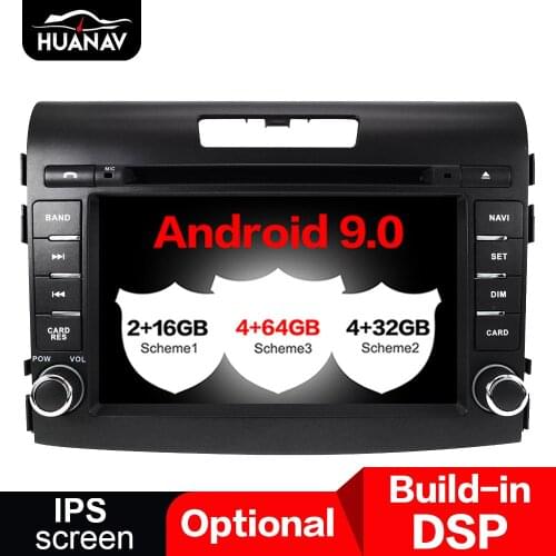 DSP Android 9.0 Car DVD Player GPS navigation For Honda CRV CR-V 2012-2016 Auto radio stereo multimidia player IPS Screen unit