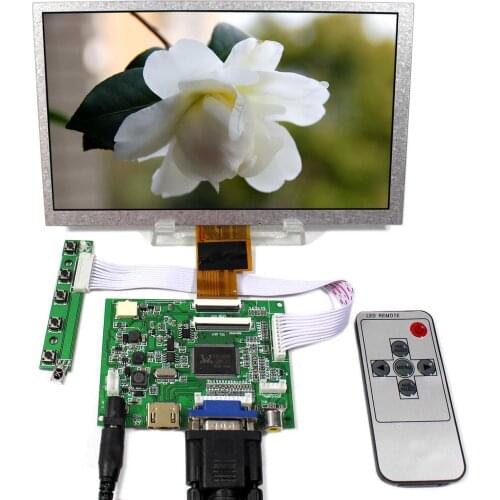 HD MI+VGA+2AV LCD Control Board VS-TY2662-V5 8" ZJ080NA-08A 1024x600 LCD Panel