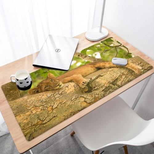Gaming Mouse Mat Large Mause Pad Mat Customized 900x400x2mm Lion Large Size Rubber Gaming Mouse Pad