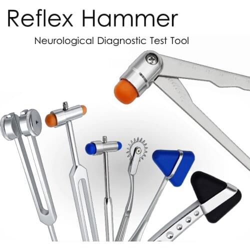 Medical Neurological Reflex Taylor Wartenburg Pinwheel Babinski Ergonomic Hammer Caliper Scale Percussion Buck Percussor Hammer