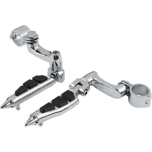 Motorcycle 1-1/ 4'' 32mm Highway Engine Guard Footpeg Pedal Mount For Harley Iron 883 1200 Honda Yamaha