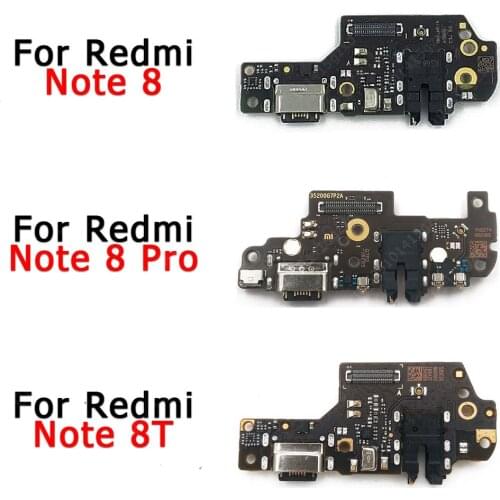Original usb charging port for xiaomi redmi note 8T 8 T pcb charge board dock plate connector flex cable replacement spare parts