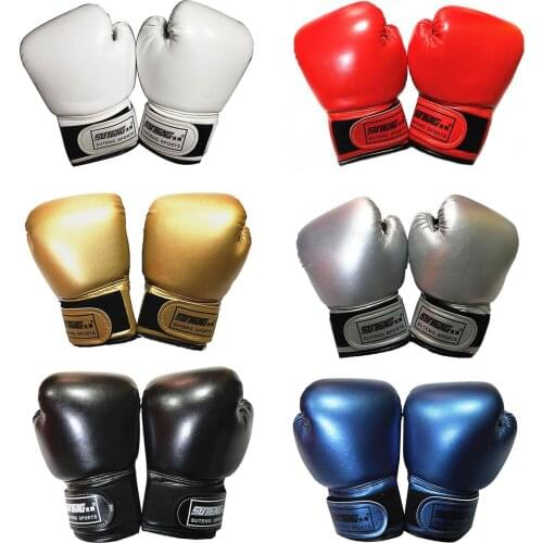 1 Pair Kids Boxing Training Gloves for 3-10 Years Children Kickboxing MMA Muay Thai Sparring Sandbag Sports Sanda Martial Arts