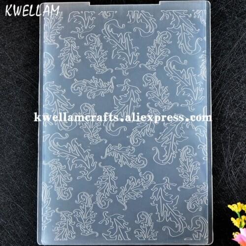 Leaves Plastic Embossing Folder For Scrapbook DIY Album Card Tool Plastic Template 12.5x17.8cm KW8101228