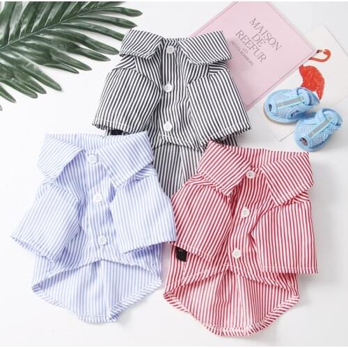 Dog Shirt Small Dogs Clothes Summer Cat Puppy Clothing Corgi Chihuahua Yorkshire Pomeranian Poodle Bichon Schnauzer Pet Costume