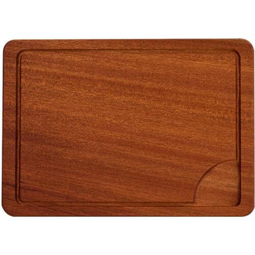 Sapele home steak plate wooden tray cutting board breadboard cooked meat plate western restaurant cut sirloin dish pizza board
