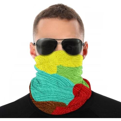 Mixed Color Design Scarves Half Face Mask Unisex Fashion Neck Warmer Seamless Bandana Protective Headband Biking Hiking