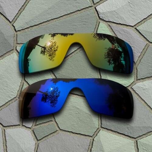 Yellow Golden&Violet Blue Sunglasses Polarized Replacement Lenses for Oakley Batwolf