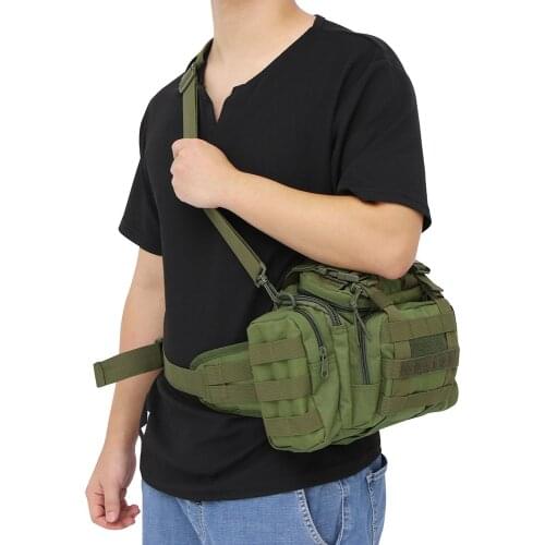 Tactical Bag Large Capacity Detachable With Adjustable Strap Durable And Waterproof For Hiking Fishing Camping Outdoor Working