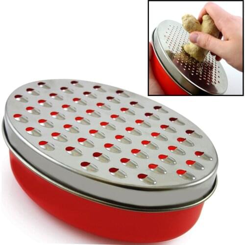 Cheese Grater Citrus Lemon Zester with Food Storage Container & Lid - Perfect For Hard Parmesan Or Soft Cheddar Cheeses