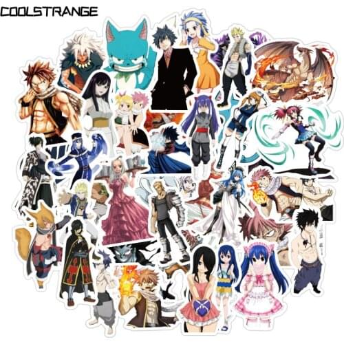 10/30/50Pcs Fairy Tail Stickers Classic Japanese Anime For Case Laptop Motorcycle Skateboard Luggage Decal Children Toy Sticker