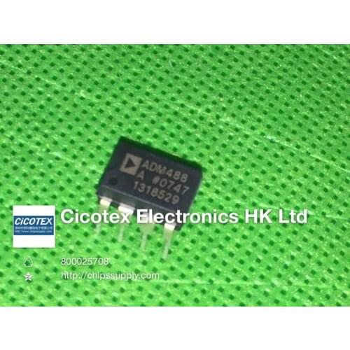 10pcs/lot ADM488ANZ 488 DIP8 IC TXRX RS485 LO SLEW 8DIP