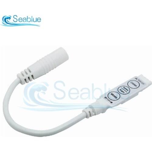 12V Connector LED Strip Touch Dimmer RGB Brightness Control LED Switch 3 Keys Dimming Amplifier RGB 5050 3528 Micro Controller