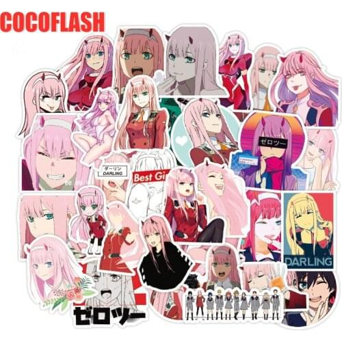 10/50 Pcs/pack DARLING In The FRANXX 002 Anime Stickers For Motorcycle Skateboard Refrigerator Laptop Bicycle Photo Car Sticker