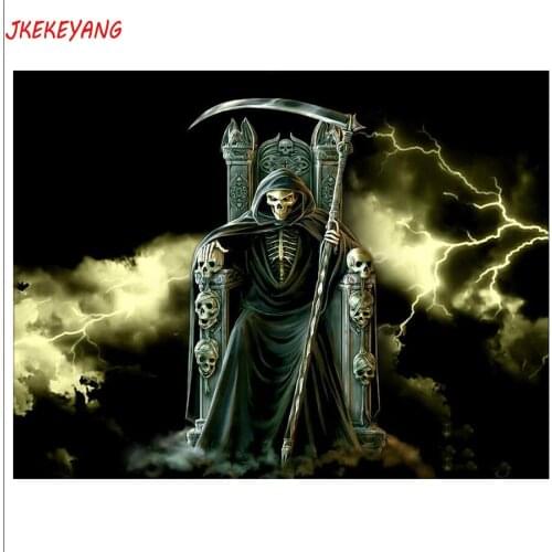5D DIY square/round Diamond painting grim Reaper Cross Stitch Diamond Embroidery Pattern Rhinestone J1879