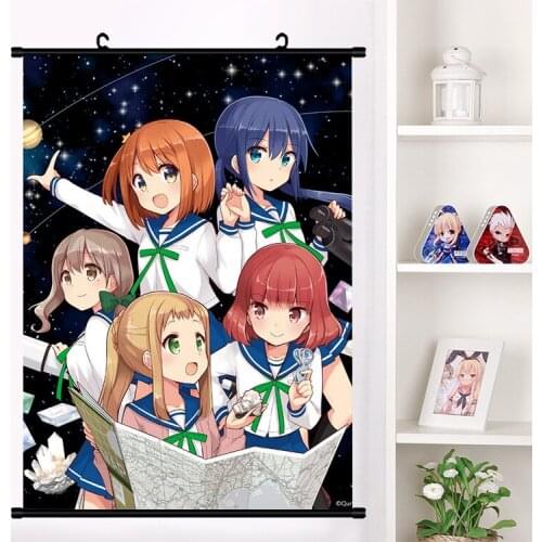 Anime Asteroid in Love Mira Konohata Wall Scroll Mural Poster Otaku Wall Hanging Poster Home Decoration Gifts dropshipping
