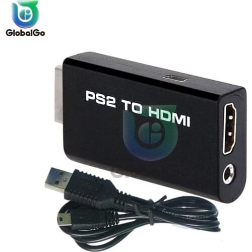HDV-G300 PS2 to HDMI 480i/480p/576i Audio Video Converter Adapter with 3.5mm Audio Output Supports All PS2 Display Modes