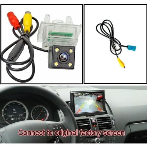 Car Rear View Reverse Backup Camera for Mercedes Benz MB C Class W204 C180 C200 C280 C300 C350 C63 AMG Original Screen
