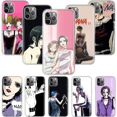 NaNa osaki Case for Apple iphone 11 12 Mini Pro XS Max XR X 7 8 6 6S Plus 5 5S SE 10 Ten Gift Silicone Phone Cover Coque