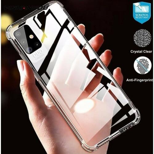 For Samsung Galaxy S20 Ultra S10 Plus S10E Note 10Plus A71 A51 Shockproof Clear Soft Silicone Case For Samsung A70 A50 A40S A20E