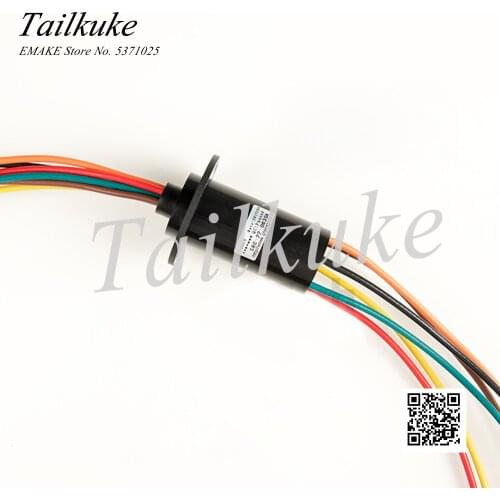 Electric Slip Ring Tower Crane Slip Ring 6-CH 30A Wind Power Conductive Slip Ring Slip Ring Carbon Brush High Current Slip Ring