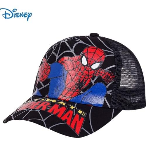 Disney Marvel Childrens Hat Spiderman Superhero Breathable Adjustable Sun Hat Kids Boys Girls Baseball Cap Casual Hat Kid Gift