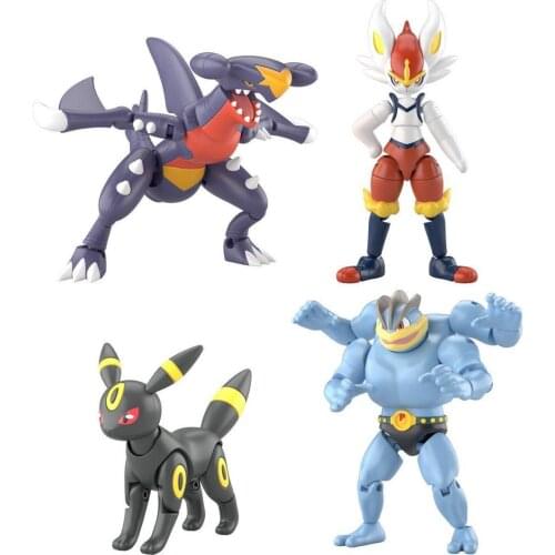 Pokemon EX CASHAPON Assembled Action Figure Collection Tyranitar Dolls Garchomp Cinderace Umbreon Machamp Gifts