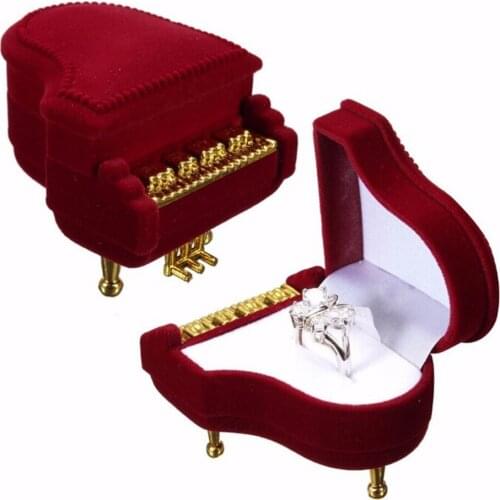 Ring Box Earring Pendant Necklace Jewelry Wedding Piano Ring Box Wholesale 1Pc Hot SaleTreasure Gift Case Jewelry Packaging