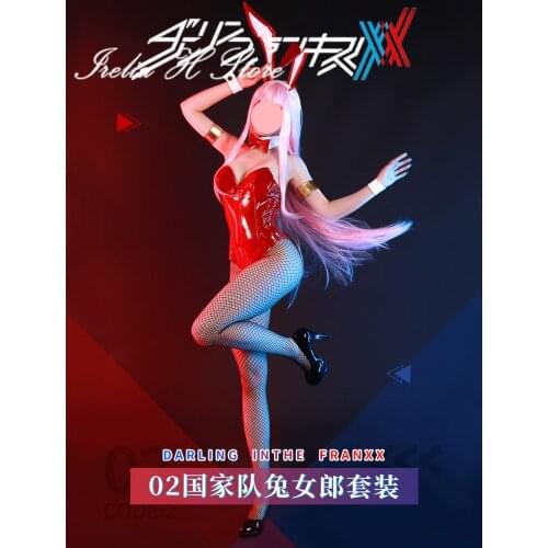 DARLING in the FRANXX Bunny Girl Zero Two 02 Cosplay Costume sexy bunny girl cosplay