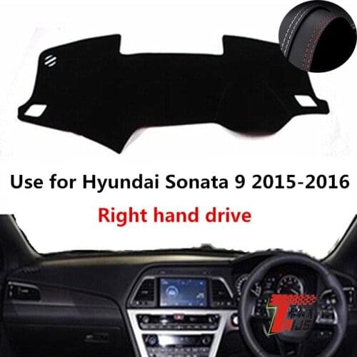 TAIJS Factory Anti UV Casual Leather Car Dashboard Cover For Hyundai Sonata 9 2015-2016 Right hand drive
