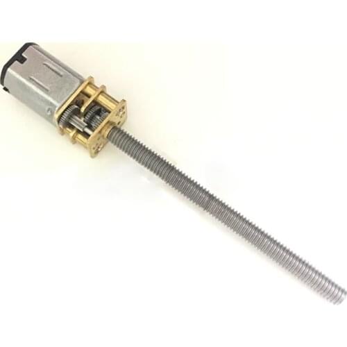 Miniature DC Gear Motors, N20 3V-12V M4*55mm Screw Rod Motors, Threaded Shaft Long Shaft Motors
