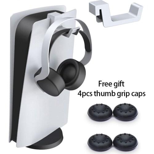 PS5 Headset Wall Mount Holder Bracket Hanger Storage Stand for Playstation5 Host Headphone Hook Console Accessories