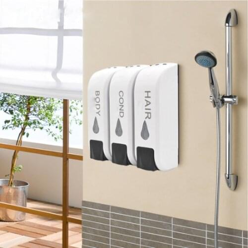 Liquid Soap Dispenser Wall Bathroom Triple/Double Set Shower Gel Hand Soap Shampoo Dispenser Kitchen Bathroom Accessories ZM825