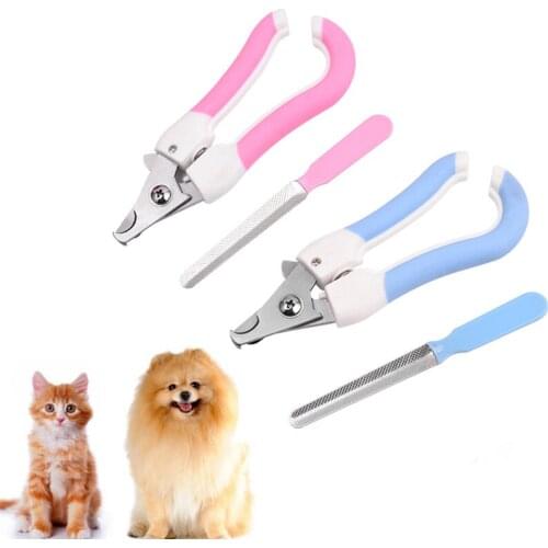 New Professional Pet Cat Dog Nail Clipper Cutter Stainless Steel Grooming Scissors Clippers Claw Nail Scissors Grooming Supplies