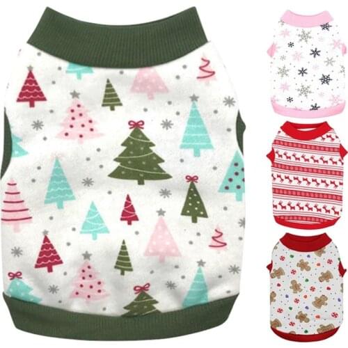 2019 Pet Dog Clothes Christmas Costume Cute Cartoon Clothes For Small Dog Cloth Costume Dress Xmas apparel for Kitty Dogs