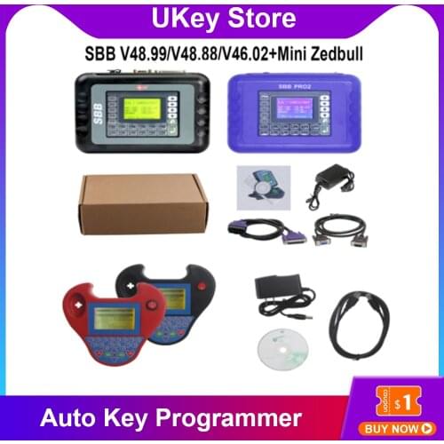SBB Pro2 V48.99 V48.88 V46.02 Mini Zedbull OBD2 Auto Key Programmer SBB Pro 2 48.99 48.88 Zed Bull Car Key Maker