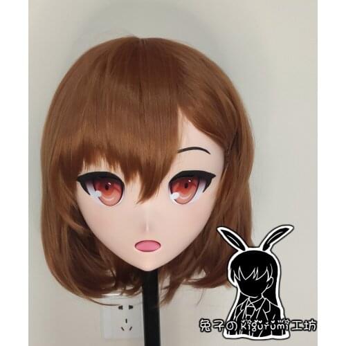 RB9101)Full Head Quality Handmade Female/Girl Resin Japanese Anime Cartoon Character Misaka Misuzu Cosplay Kigurumi Mask