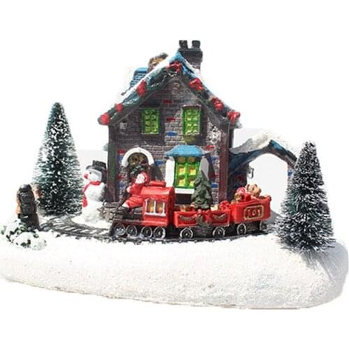 Christmas Decoration LED Lights Snow House Light House Decoration Christmas Gifts