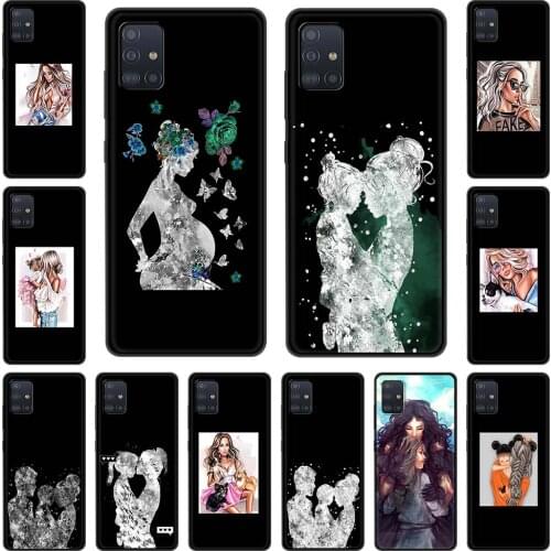 Super Mom Baby Girl Boy Phone Case for Samsung Galaxy A51 A71 A21S A12 A11 A31 A52 A41 A32 5G A72 A02S TPU Silicone Back Cover